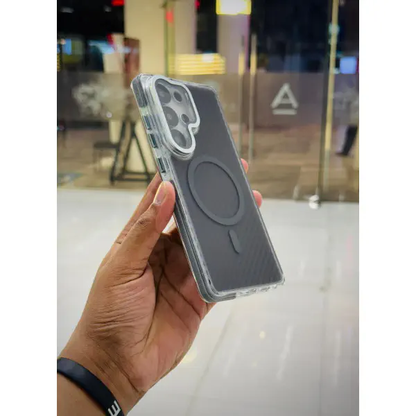 Luxury Carbon Fiber Camera Window Protective Design Phone Case for Samsung Galaxy