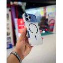 Mechanical MagSafe Lens Armor Clear Phone Case for iPhone