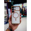 Ultra Slim Frosted Translucent Matte TPU Bumper Mag-Safe Case for Samsung Galaxy (OFFER PRICE 650 TK)