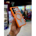 Ultra Slim Frosted Translucent Matte TPU Bumper Mag-Safe Case for Samsung Galaxy (OFFER PRICE 650 TK)
