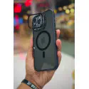 Case Pro Magsafe Magnetic Camera Glass Protector Stand Case for iPhone