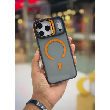 Case Pro Magsafe Magnetic Camera Glass Protector Stand Case for iPhone