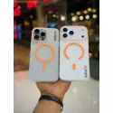 Ultra Slim Matte Finishing Orange Color Magsafe Case For iPhone (Sydnee)
