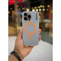 Ultra Slim Matte Finishing Orange Color Magsafe Case For iPhone (Sydnee)