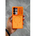 Luxury Shockproof MagSafe Camera Window Protective Case for Samsung Galaxy