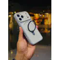 Magnetic Charging Ring Stander Full Cover Hybrid Anti-Slip Hard PC Soft TPU Phone Case for iPhone