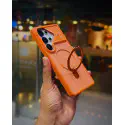 Magnetic Charging Ring Stander Full Cover Hybrid Anti-Slip Hard PC Soft TPU Phone Case for Samsung Galaxy