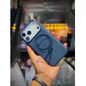 Luxury Denim Texture Magsafe Magnetic Stand Case for iPhone