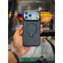 Luxury Denim Texture Magsafe Magnetic Stand Case for iPhone