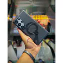 Luxury Denim Texture Magsafe Magnetic Stand Case for Samsung Galaxy