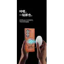 For Samsung Galaxy Z Fold Magnetic Wireless Charging Leather Holder Business Phone Case Shock Resistant Protective Cover