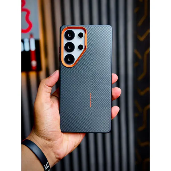 BIGC Brand Side Rubber Bumper Hard Carbon Case For Samsung Galaxy