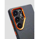 BIGC Brand Side Rubber Bumper Hard Carbon Case For Samsung Galaxy