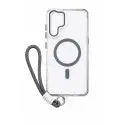 Anti Yellow Crystal Clear Camera Stand Windows Protective with Ribbon Case For Samsung Galaxy