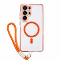 Anti Yellow Crystal Clear Camera Stand Windows Protective with Ribbon Case For Samsung Galaxy