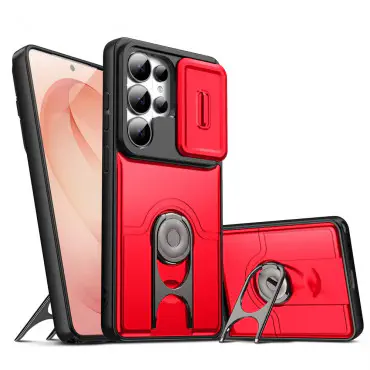 Shockproof Heavy Hard Case with Stand Case for Samsung Galaxy S26 Ultra S25 Ultra S24 Ultra S23 Ultra