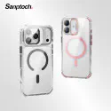 Sanptoch Clear Shockproof Magsafe Lens Stand Phone Case For iPhone