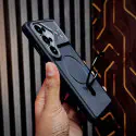 Magnetic Charging Ring Stander Full Cover Hybrid Anti-Slip Hard PC Soft TPU Phone Case for Samsung Galaxy