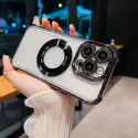 Premium transparent electroplated bumper magsafe case for  iphone  