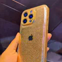New Lather Fabric Glossy Golden Case For iPhone