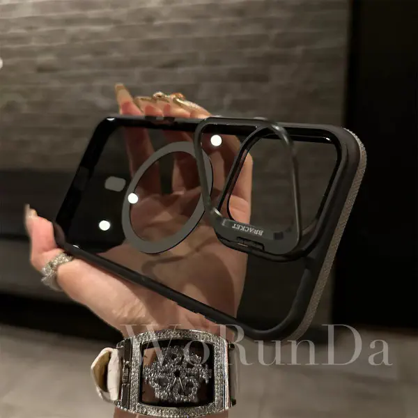 New Camera Stand Metal Case for iPhone