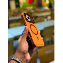 Premium PU Leather Case with Camera Glass – For iPhone