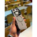 Premium PU Leather Case with Camera Glass – For iPhone