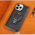 R.MBMAX Premium Leather with metal Stand case.