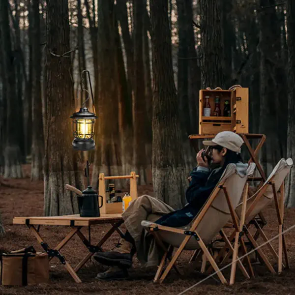 Rechargeable Retro Camping Lamp(৩ টা কালারের যে কোনো একটি পাবেন)