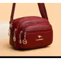 Kangaroo stylish 5 gippper Bag (Red color)