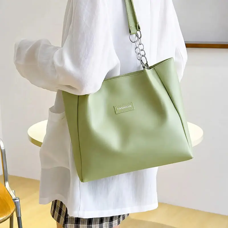  Brand china leather shoulder bag(light green)
