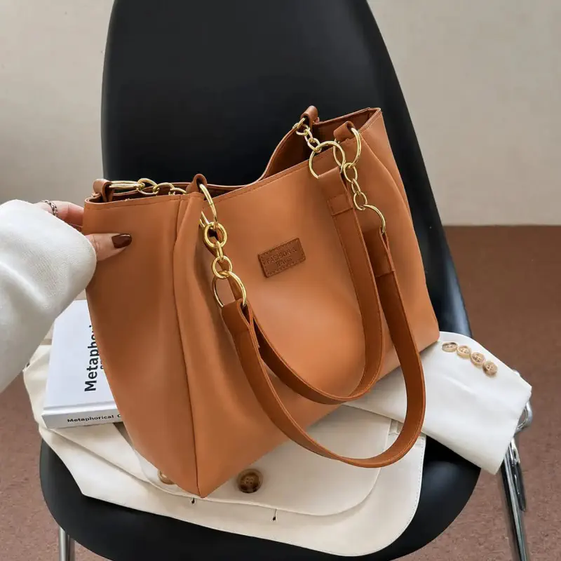  Brand china leather shoulder bag(Brown)