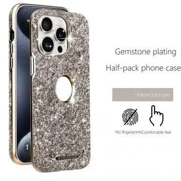 Fashion Electroplating Glitter Bling Magnetic Case for iPhone , Sparkle, Style & Wireless Convenience