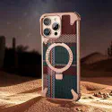 Luxury Aramid Fiber Rotable Kickstand Magsafe Supported Artistic Metal Case