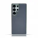 Luxury Business Plating Frame Leather Magnetic Wireless Charger Case For Samsung Galaxy S25 Ultra S24 Ultra
