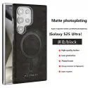 Suitable Plain Leather Electroplating Magnetic Wireless Charging Case For Samsung Galaxy Ultra Series
