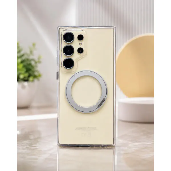 100% Anti Yellow Berlia Hard 360 Rotate Kick Stand Phone Case for Samsung Galaxy