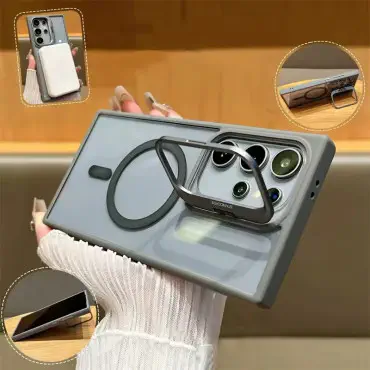 HOCE Camera Bracket Magnetic Phone Cases For Samsung S25 S24 S23 S22 Ultra