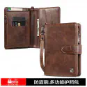 RFID Leather Men Wallets (Money bag) Coin Zipper Mini Male Purses Card Holder Wallet - Wallet - Wallet For Men
