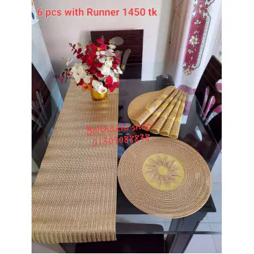 PVC Dining Mat with runner