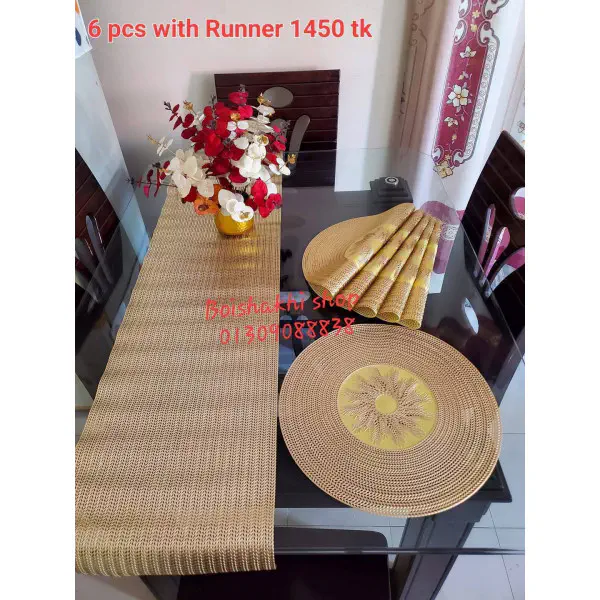 PVC Dining Mat with runner