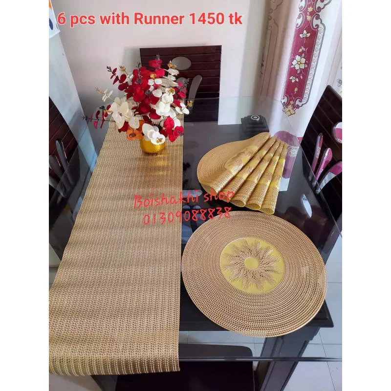 PVC Dining Mat with runner