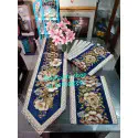 High quality vintage dining table mat with runner