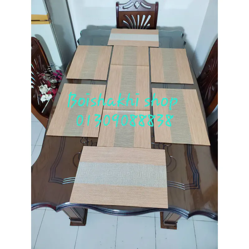 Table Runner & Placemat Set (6 Pcs + 1 Runner) 
