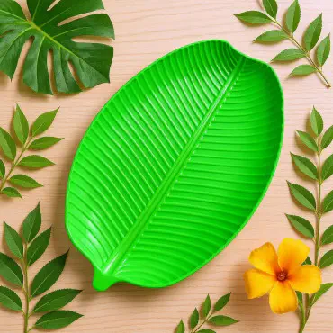 Leaf Shape Serving Plate (6 pcs) Big Size