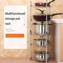 Five Layer Kitchen Steel Pot Rack 