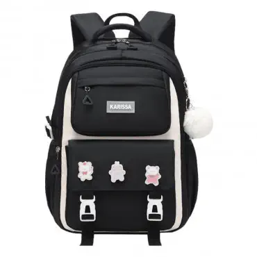 Kids Backpack Children School Bags (Black)