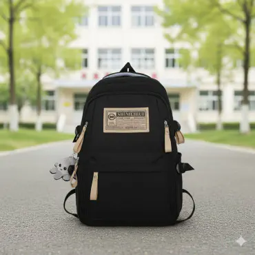 New waterproof school bag(black) version 03