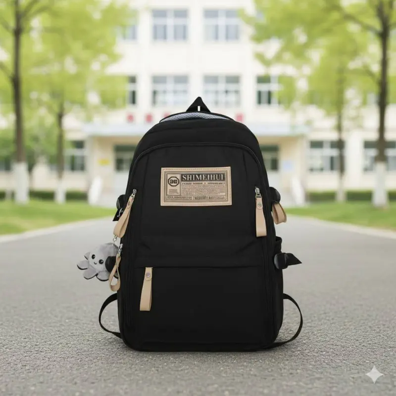 New waterproof school bag(black) version 03