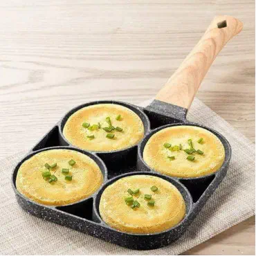 Non-stick Frying Pot Pan 2/4 Holes Steak Egg